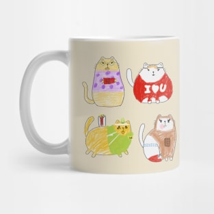 Pack 6 cutes Mug